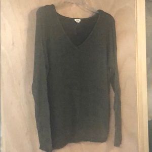 Green V-neck Sweater